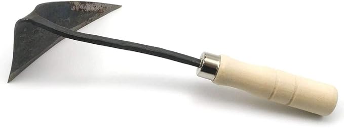 GARASANI Hoe Hand Plow Hoe Korean Style Ho-Mi Organic Gardening (Triangle)