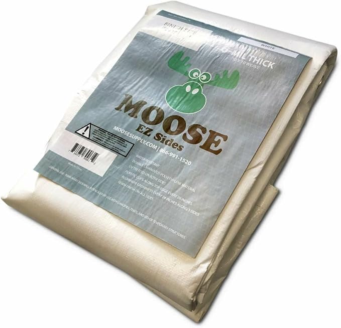 30' x 40' Economy Sidewall Kit for Canopy Tent, Complete Set of (4) White 20' and (2) 30' Side Walls for 7' Foot Height Party Frame and Outdoor Pole Tents, Tent Not Included