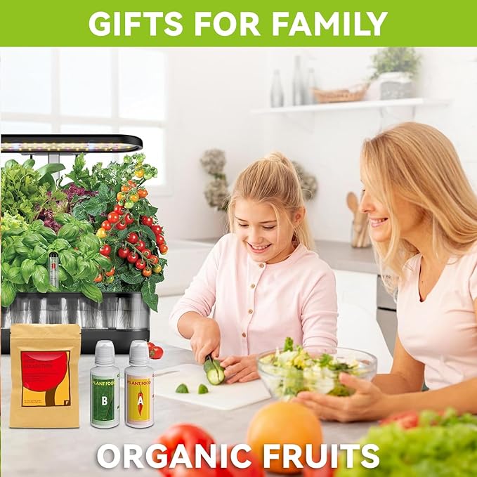 inbloom Fruit Seed Pod Kit for AeroGarden, Ahopegarden, GARDENCUBE, MUFGA, iDoo Hydroponics Growing System, 7-Pods (350+ Seeds Include Strawberry, Tomato, Cucumber, Pea, Ruby Queen Beet)