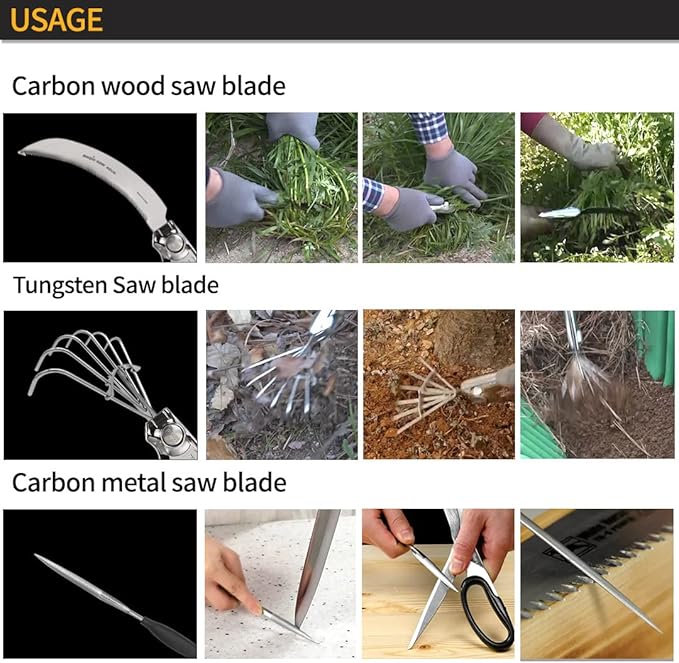 Garden Tool Set, Stainless Steel Heavy Duty Gardening Tool Set, with One Touch Safety Locking, Storage Case, Outdoor Hand Tools, Ideal Garden Tool Kit Gifts for Women and Men