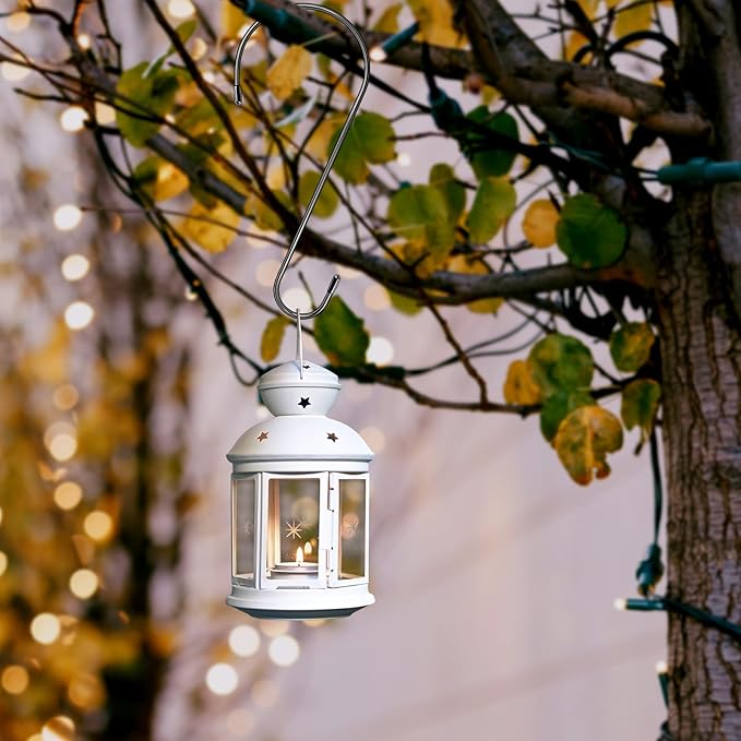 6 Pack 12 Inch Extra Large S Hooks for Hanging Plants, Rust-Proof Heavy Duty Tree Branch Hooks Plant Hooks Outdoor for Hanging Bird Feeder,Patio,Indoor Uses