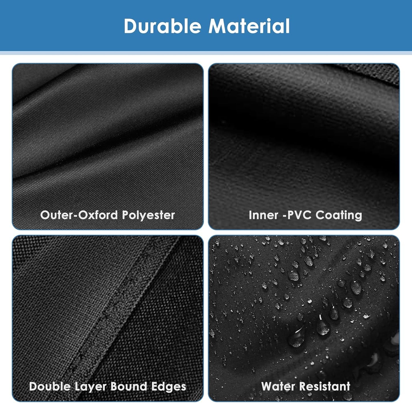 37 Inch Built-in Grill Cover for Coyote DCS Jenn-Air KitchenAid, and Lynx, 600D Heavy Duty Waterproof & Windproof Island Grill Top Cover, 38" W x 28" D x 24" H