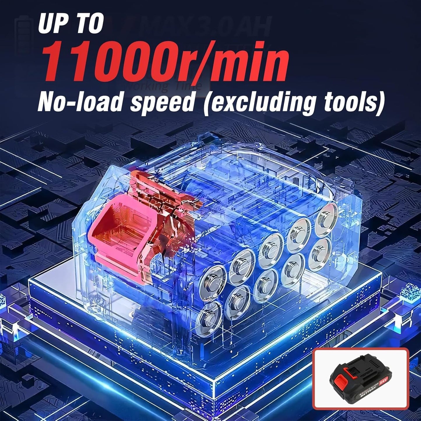 ALSO GO 24V Electric Weed Wacker, Cordless Grass Trimmer, 3 in 1 Grass Trimmer with 2pcs Batteries & Charger, Battery Powered Weed Eater/Brush Cutter/Edger with Wheels for Garden and Yard Lawn