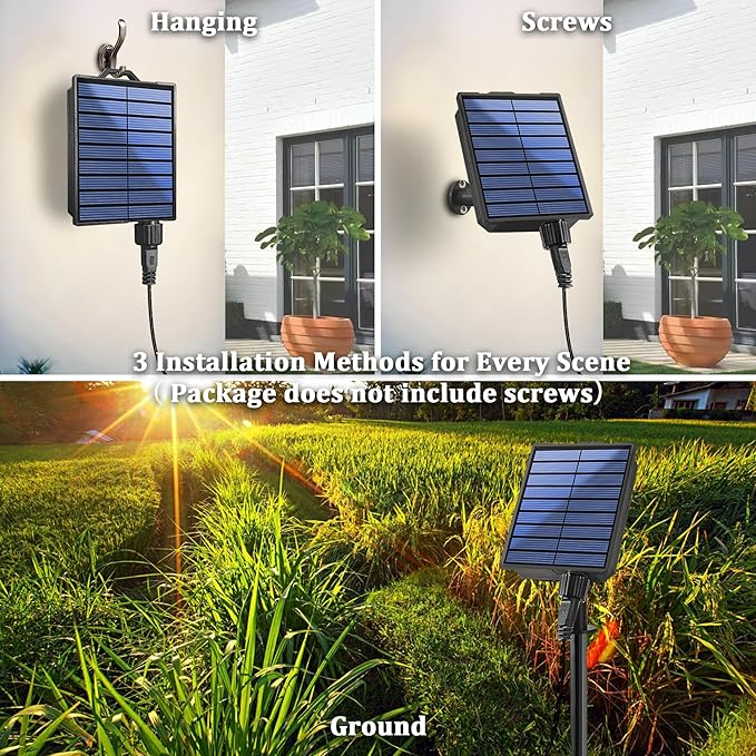 2-Pack 200FT Solar String Lights for Outside, 600 LED Extra-Bright Solar Light Outdoor with 19 Modes & Timer, Waterproof Fairy Solar Lights for Garden Patio Tree Christmas Decorations (Warm White)