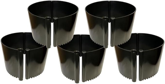 Garden Water Ring 5-Pack – Root Zone Irrigation Water Saver Rings for Garden Plants – Precision Hydration, Weed Control & Fertilizer Containment – Made in USA – Reusable Garden Watering Tool