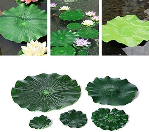 Garneck 10pcs Pool Lotus Leaves Artificial Floating Foam Lotus Leaves Lily Pads Fake Foliage Decoration for Pond Pool Aquarium Fish Artificial Leaf Tank Foam