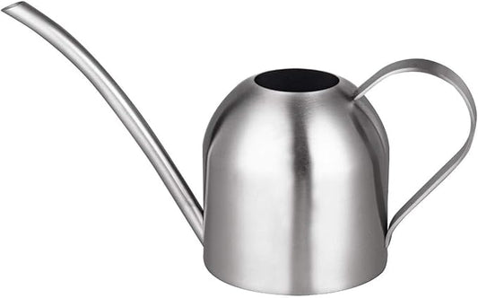 IMEEA Small Watering Can for Indoor Plants Stainless Steel Bonsai Watering can Mini Metal (15oz/450ml)