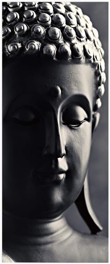 3D Door Stickers Murals - Buddha Statue - Peel and Stick - Waterproof & Washable - Matt Finish - 35.4" x 78.7"