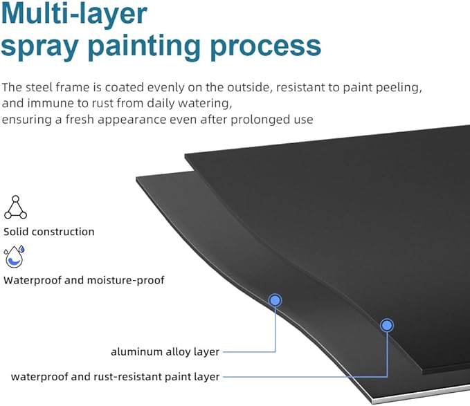 Aluminum Plant Stand - Indoor & Outdoor Ladder Display Shelf for Plants - Sturdy Space-Saving Utility Organizer for Patio, Balcony & Garden (4-Tier)