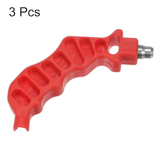 HARFINGTON 3Pcs 2-in-One Drip Irrigation Tubing Hole Punch 8mm for 1/4 Inch Fitting and Emitter Insertion Drip Tube Hole Punch Fitting Insertion Tools for Laying Branch Drip Pipes, Red