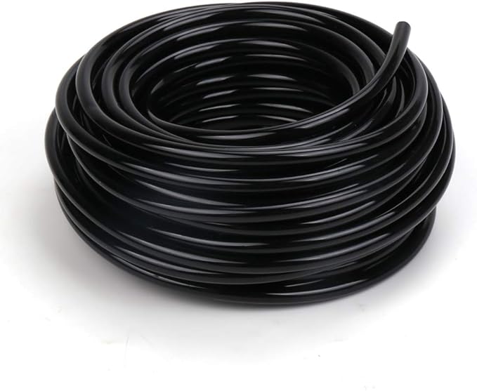 Garden Irrigation Tubing,1/4" Blank Distribution Tubing 100ft Flexible Tubing,Watering Drip Automatic Irrigation Equipment Set for Garden Greenhouse,Flower,Patio,Lawn (100 ft)