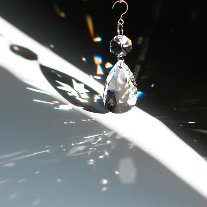 12pcs Crystal Suncatchers, Hanging Crystals Chandelier Prisms for Windows, Rainbow Maker Home Decoration