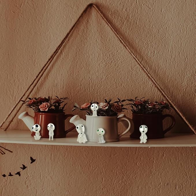 20Pcs Glow in Dark Statues Fairy Garden Accessories Outdoor Luminous Ghost Gnome Elves Miniature Decorations for Decor Plant Tree Patio Lawn Terrace Balcony Yard Micro Landscape Kit