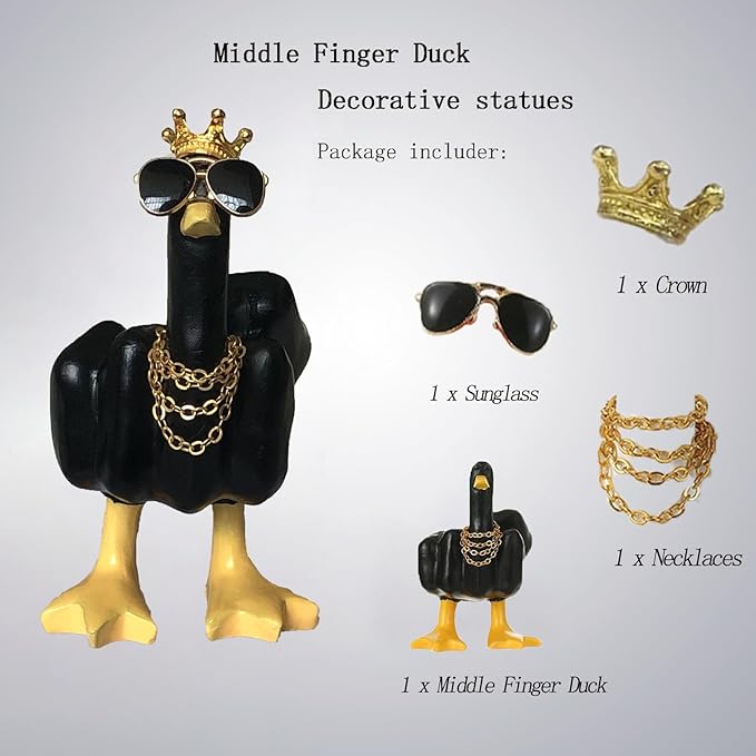 Accddio Funny Resin Garden Statue Decor for Home Office Desk Patio Garden Decor Funny Gifts