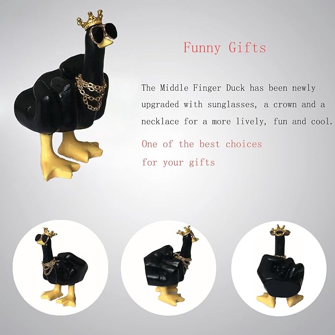 Accddio Funny Resin Garden Statue Decor for Home Office Desk Patio Garden Decor Funny Gifts