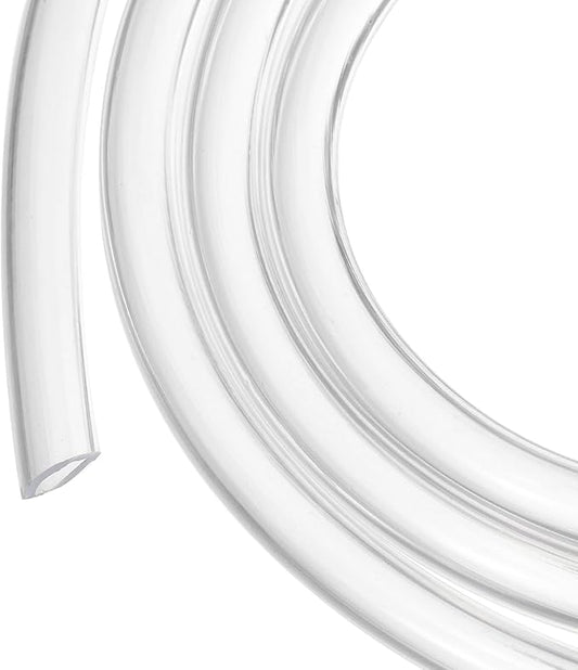 1/4" x 3/8" Clear Plastic PVC Tubing 5ft Flexible Vinyl Tube, [for Garden Irrigation, Water Hose, Fish Tank, Aquarium] - 6.4x9.5mm