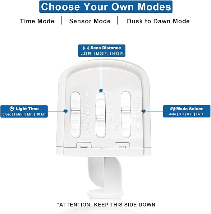 AmeriTop Motion Sensor Lights Outdoor, 2-in-1 Ultra Bright 3500LM 35W LED Security Flood Lights with Motion Sensor Mode & Dusk to Dawn Sensor Mode/ETL Certified, IP65 Waterproof