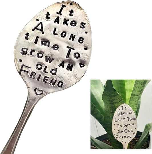Garden Marker Friendship Gift, Garden Label Stake, Plant Marker Tag, Metal Garden Decoration Sign