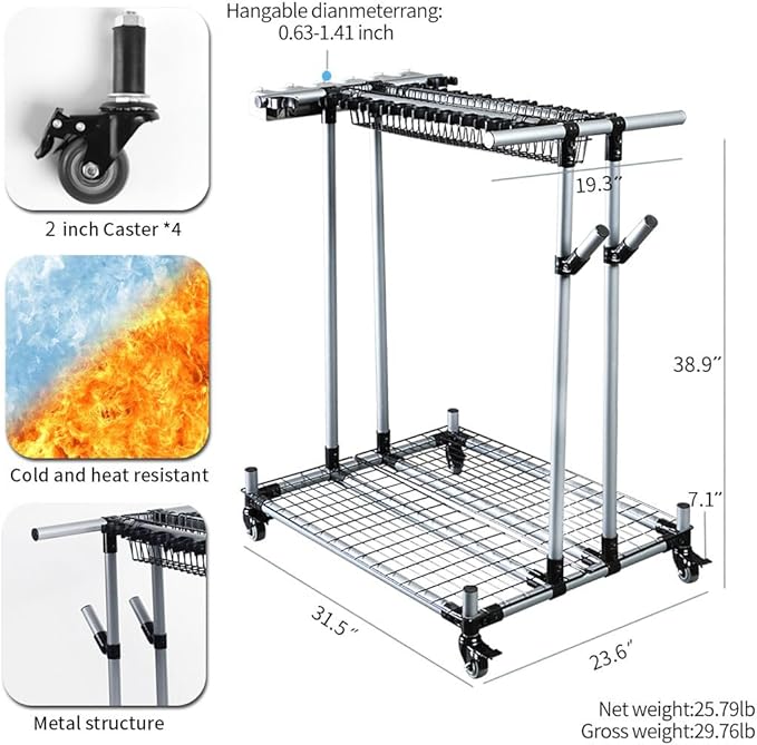 garden tool organizer metal Garage Storage Holder storage large long lawn tools heavy duty tool rack sturdy yard cart yard tool organizer for garage