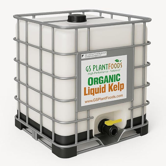 GS Plant Foods Liquid Kelp Fertilizer – Suitable for Organic Growing, OMRI Listed Seaweed Concentrate for Lawns, Gardens & Soil - 275 Gallons