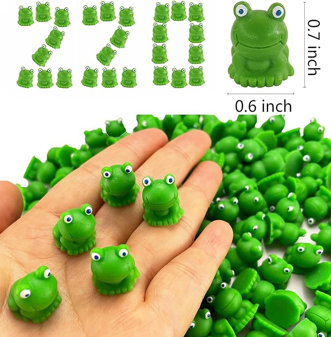 220 Pcs Mini Frog Figurines Miniature Resin Frogs,Mini Frogs Bulk Fairy Garden Moss Landscape Ornaments for Outdoor Decoration,Home Décor