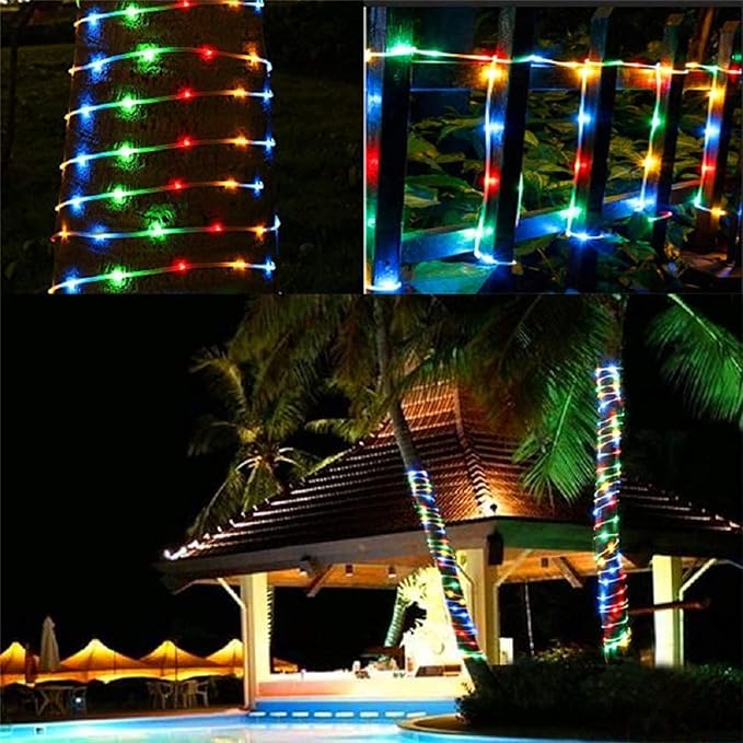 150ft LED Rope Lights Outdoor, 1080 LED Connectable and Flexible Tube Lights with 8 Modes, Waterproof LED Rope Lighting for Garden, Patio, Bedroom, Party, Pool, Indoor Outdoor Decoration (Multicolor)