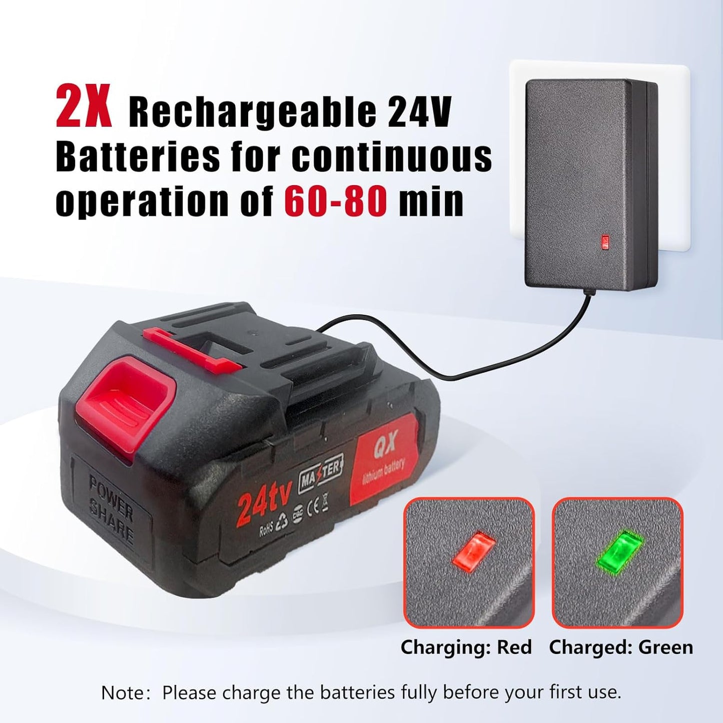 3 in 1 iToolMax Cordless Grass Trimmer, Electric Weed Wacker Cordless, Weed Eater Battery Powered with Two 21V/1500mAh Batteries, Brush Cutter & Grass Trimmer & Lawn Edger with 3 Types of Blades