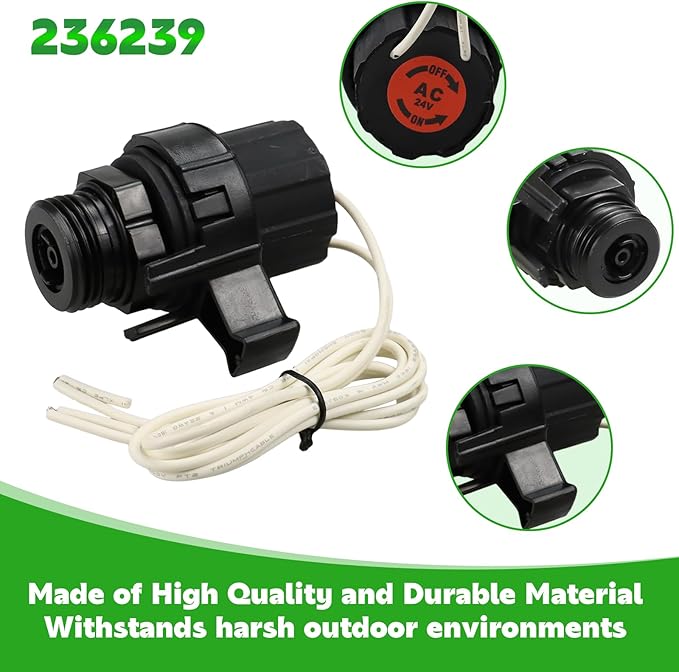 236239 Solenoid Repair Kit Replacement for SOLASSG4 Garden Sprinkler System PGA, PEB, EFB-CP, BPE/BPES and GB Valves