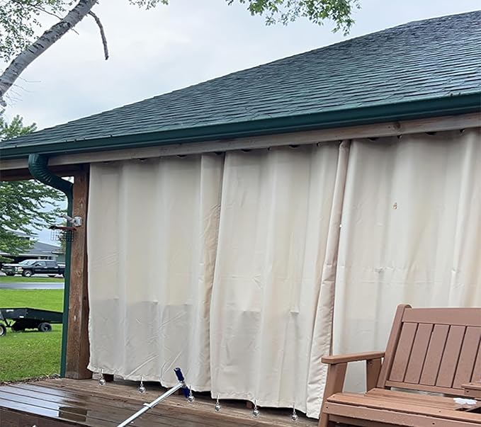 10 Pack Heavy Duty Curtain Weights, Heavy Weights for Outdoor Curtains of Pergola Patio Gazebo Cabana, Stainless Steel Weight Clip Down Curtain, Garden Flag, Shower Curtain, Tablecloth