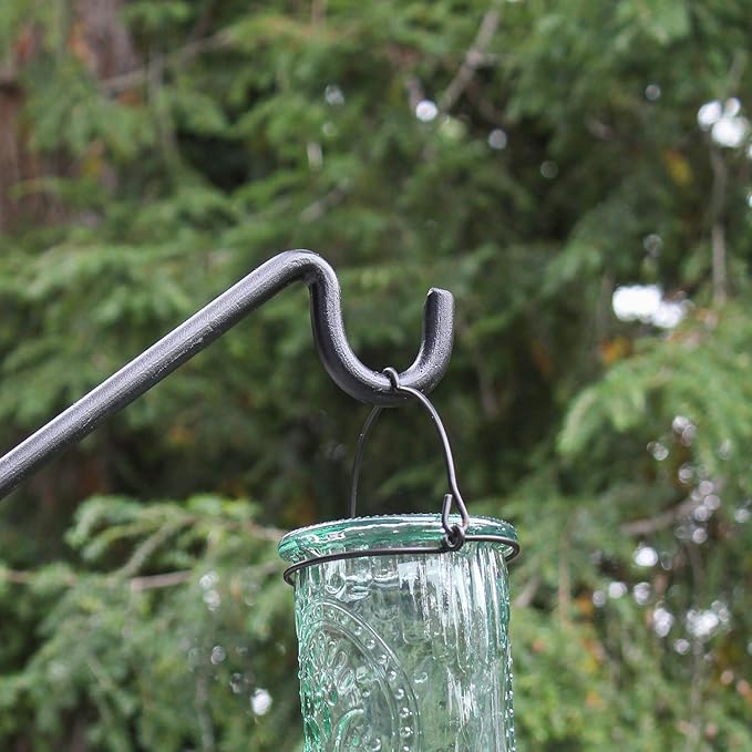 Achla Designs Deck Rail Shepherd's Pole, Angled (BGP-08), 7In