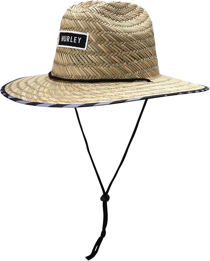 Hurley Men's Straw Hat - Bayside Lifeguard Straw Sun Hat