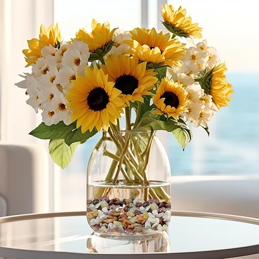 5 lbs Pebbles for Indoor Plants, Succulent Rocks, 3/8" Polished Pebbles for Bamboo, Vase, Terrarium, Natural Decorative Small River Rocks for Crafts, Cactus, Outdoor Garden Landscaping