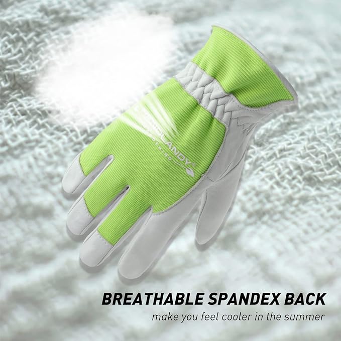 HANDLANDY Women Safety Work Gloves Utility Touch Screen Working Grip Glove for Yardwork Gardening Breathable Mechanic Gloves