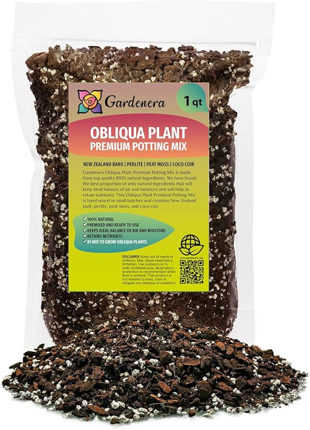 Handcrafted Monstera Obliqua Potting Mix - Optimal Nutrients for Vibrant Growth by Gardenera - 1 Quart