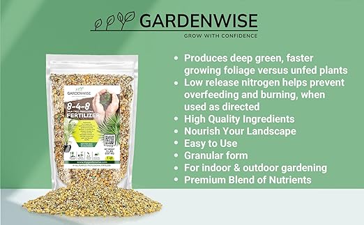 8-4-8 Professional Palm Tree Fertilizer Plant Food; for Indoor Potted Plants and Outdoor Landscape Palm Trees; Quick-Release Nitrogen Fertilizer and Continuous Feeding (1/2 Quart)