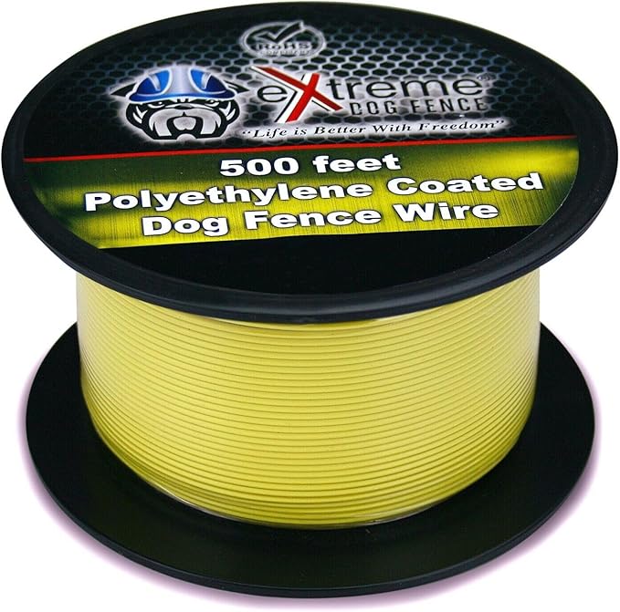 500ft 20 Gauge Universal Underground Dog Fence Wire for up to 1/3 Acre Coverage