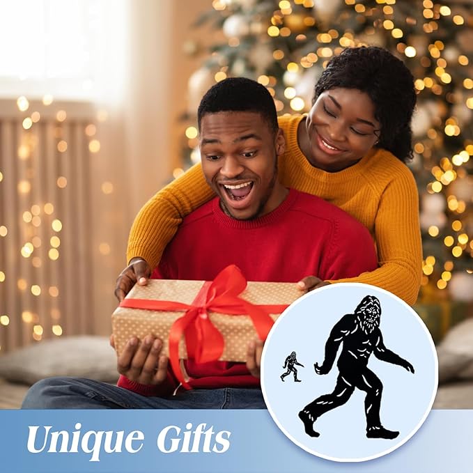 4ft Bigfoot Metal Outdoor Decor Big Foot Sasquatch Gifts for Men/Women Bigfoot Silhouette Statues for Yard Art, Patio, Lawn, Forests, Garden Decor, Yard Display, Garden Decorations