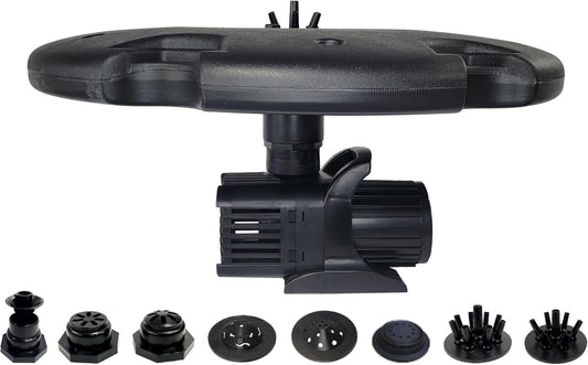 HALF OFF PONDS Floating Fountain – 1.75 HP Pond Aerator with 200' Cord – 14,800 GPH Water Pump – 11 Spray Patterns - Energy-Efficient – for Large Ponds, Lakes & Water Gardens