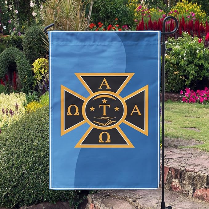 Alpha Tau Omega Licensed Flag Garden 12x19 inches Flag Banner Yard Decor Outdoor Decoration (Alpha Tau Omega #6)