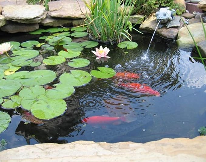 10 x 13 Feet Pond Liner, 20 Mil Pond Liners for Outdoor Ponds, Black LDPE Pond Liner for Waterfall, Fish Koi Ponds, Garden Fountain