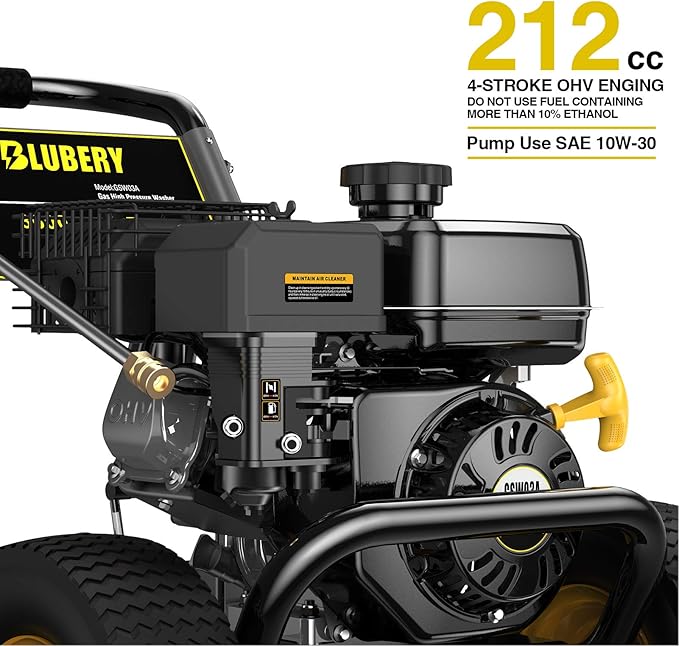 Heavy-Duty Gas Pressure Washer, 3600Psi at 2.7Gpm Power Washer,Portable, 30feet Pressure Hose,Industrial Style,Axial Cam Pump, for Siding, Driveway, House, Car, RV, Paint Preparation etc