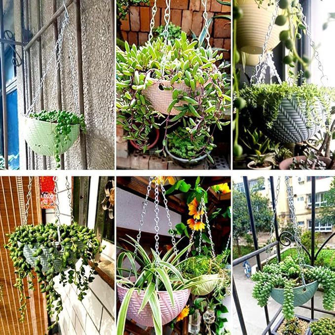 4 Pack 35 Inch Silver Hanging Chain for Hanging Bird Feeders, Bird Houses, Planters, Baskets, Birdbaths, Lanterns, Wind Chimes, Billboards, Signs and Ornaments