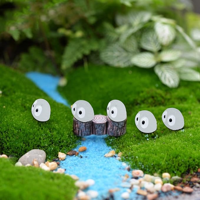 Glow in The Dark Tree Elves Fairy 60Pcs Mini Resin Elf Fairy Garden Accessories Little Briquettes Elves Miniature Figurines, Micro Landscape Gnomes Dollhouse Ornament Potted Plants Decorations