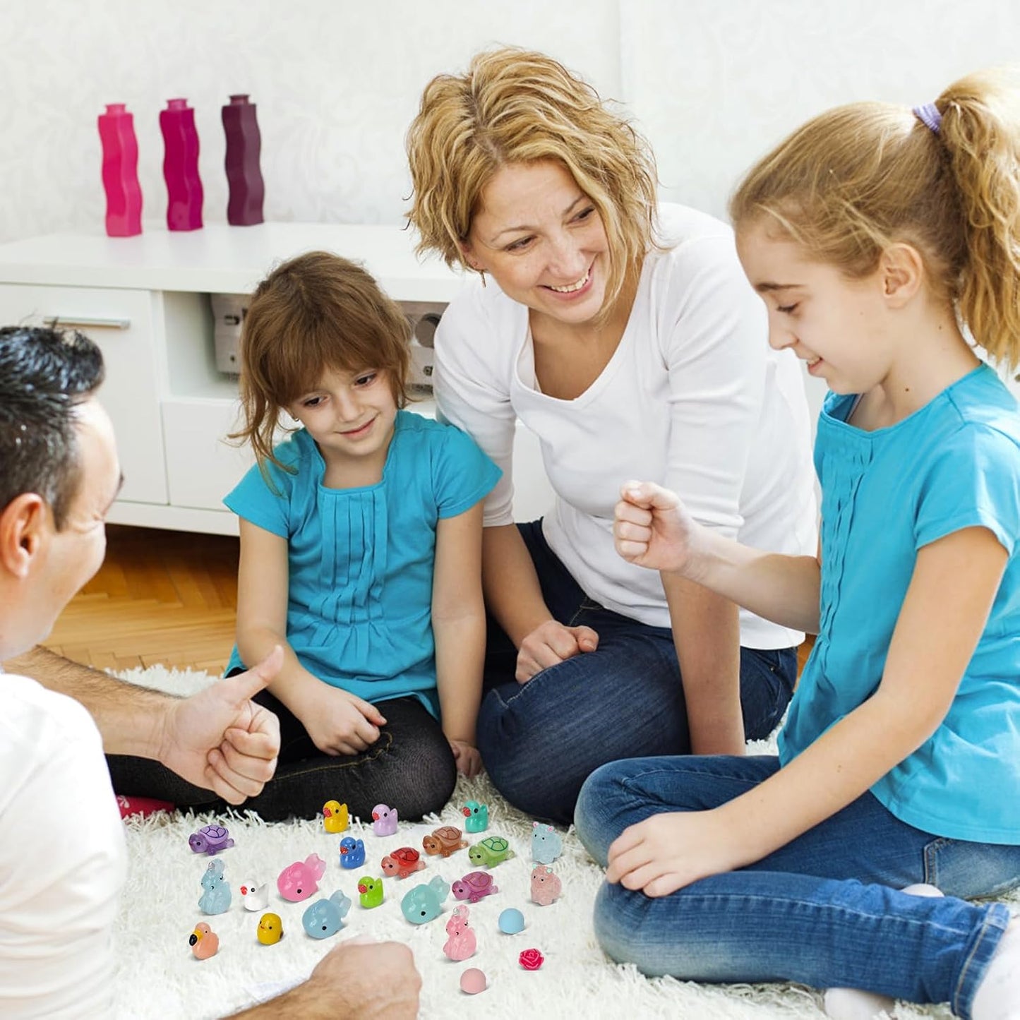 150 Pcs Mini Resin Animals, Miniature Animals to Hide Luminous Tiny Figurines Bulk Glow in The Dark Bulk for Fairy Garden Aquarium