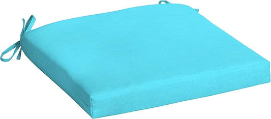 Arden Indoor/Outdoor Seat or Rocking Chair Cushion, 19 x 18, Water Repellent, Rain Proof, Fade Resistant Cushion for Rocking or Dining Chairs Pool Blue Leala