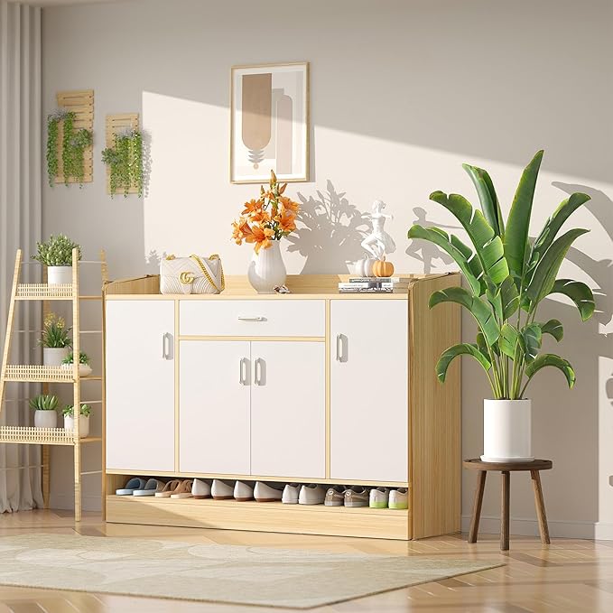 3-Pack Wood Plant Stands Indoor, Single Plant Stand for 6-12 Inch Pots, Mid-Century Modern Plant Stool, Tall Plant Stand for Large Plants for Living Room, Balcony, Office (Dark Gray)