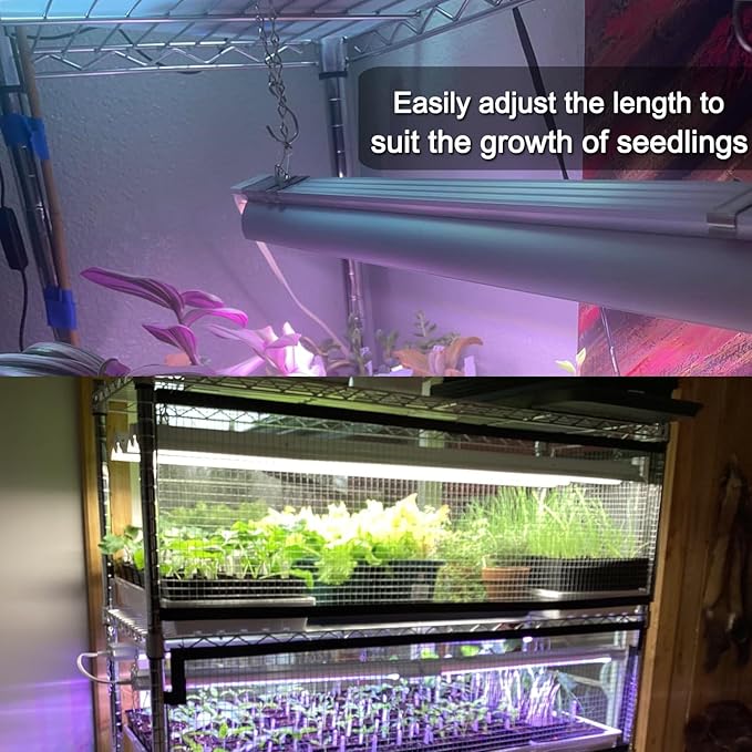 10 Pack 21 Inch Black Hanging Chains with hooks, Grow Lights Chain adjusable, Hanging chains for bird feeders, Plant hanger indoor, Hanging Planter, Christmas wreath, Pendant light, Wind Chime