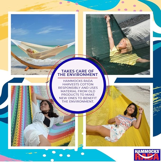 Hammocks Rada- Handmade Yucatan Hammock - Matrimonial Size (2-Blues)