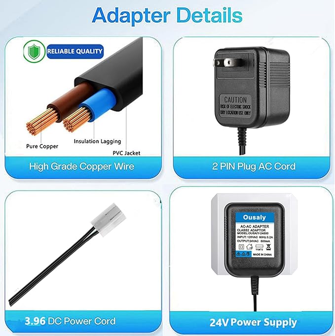 24VAC AC Power Adapter Transformer for Orbit Sprinkler Indoor Irrigation Timers Power Supply Cord,Compatible with Rain Bird UT1 SST Series,Sprinkler System Most Brands on The Market ﻿