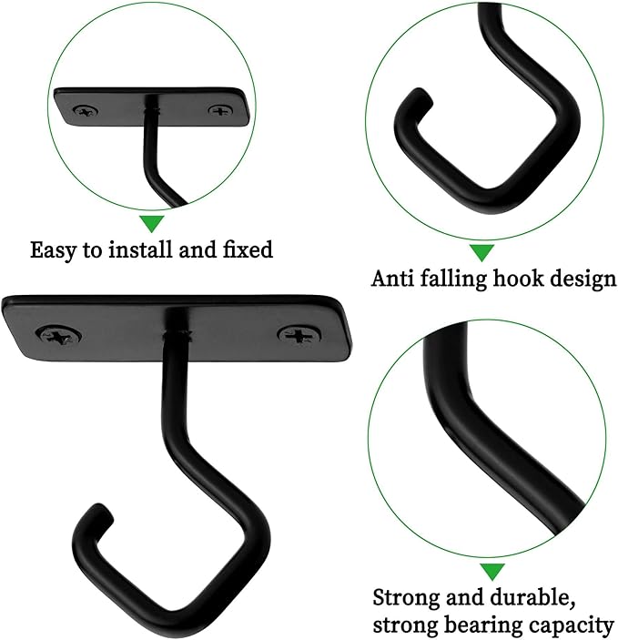 AJART Ceiling Hooks for Hanging Plants: Iron Plant Hanger for Wall Mount - 2 Pack/2.5 Inch Ceiling Hook for Indoor Use